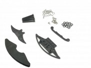 GLA Carbon reinforced bumper w/ body post set (Lexan Body)