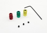Alu. hard coated 64 pitch pinion set(9,10,11T included) -GLR-0633-SET