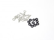 0.8 Mini Body clip with Oring set -10pcs